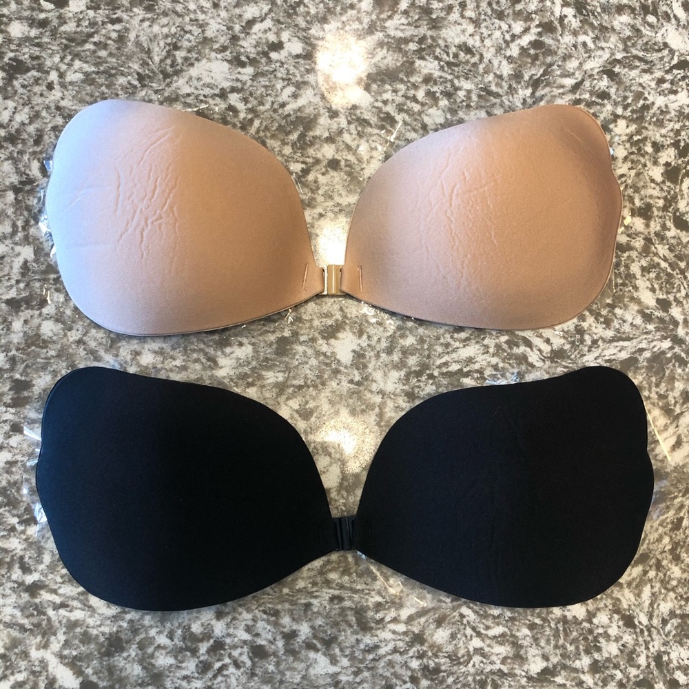 2 pair backless bras